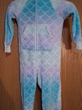 More Than Magic Blue and Purple Kids Mermaid-Scale One-Piece XS 260945